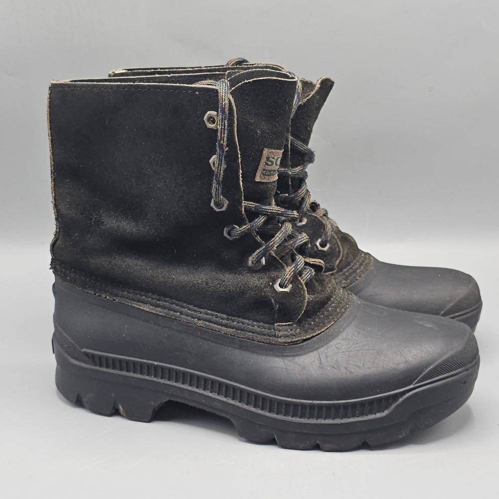 Vintage Sorel Kaufman Canada Waterproof Lace Up Winter Snow Boots Size 8 90s